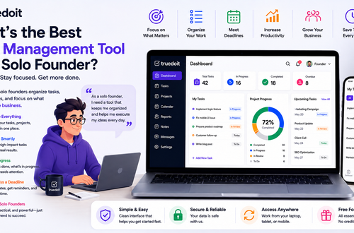 truedoit Task Management Tool for a Solo Founder