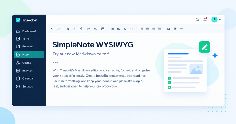truedoit best note taking app