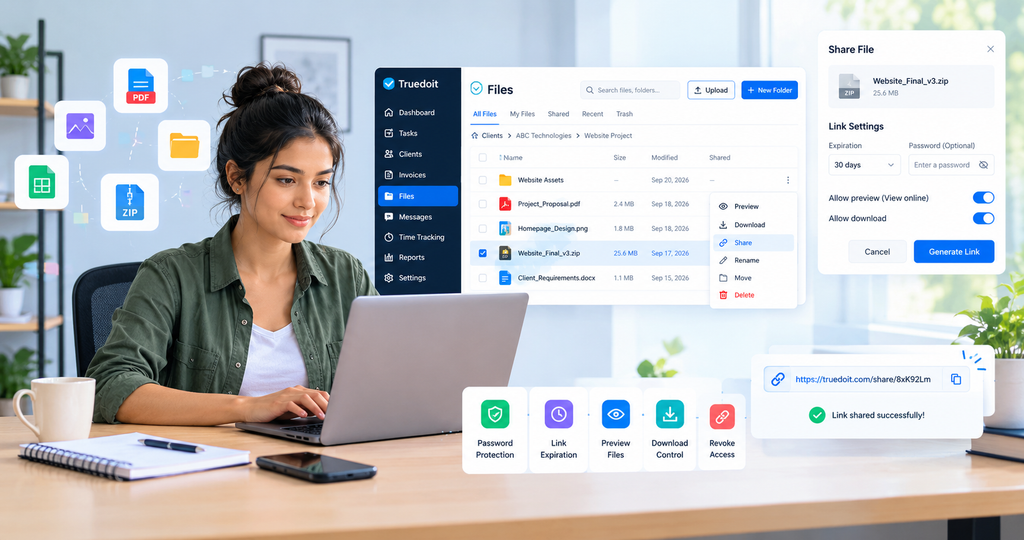 truedoit free file sharing app